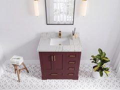 Boston 36 in. W x 22 in. D Center Sink Bathroom Vanity - photo 23