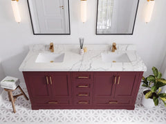 Boston 72 in. W x 22 in. D Double Sink Bathroom Vanity - photo 22