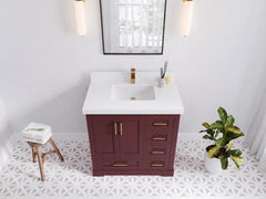 Boston 36 in. W x 22 in. D Center Sink Bathroom Vanity - photo 4