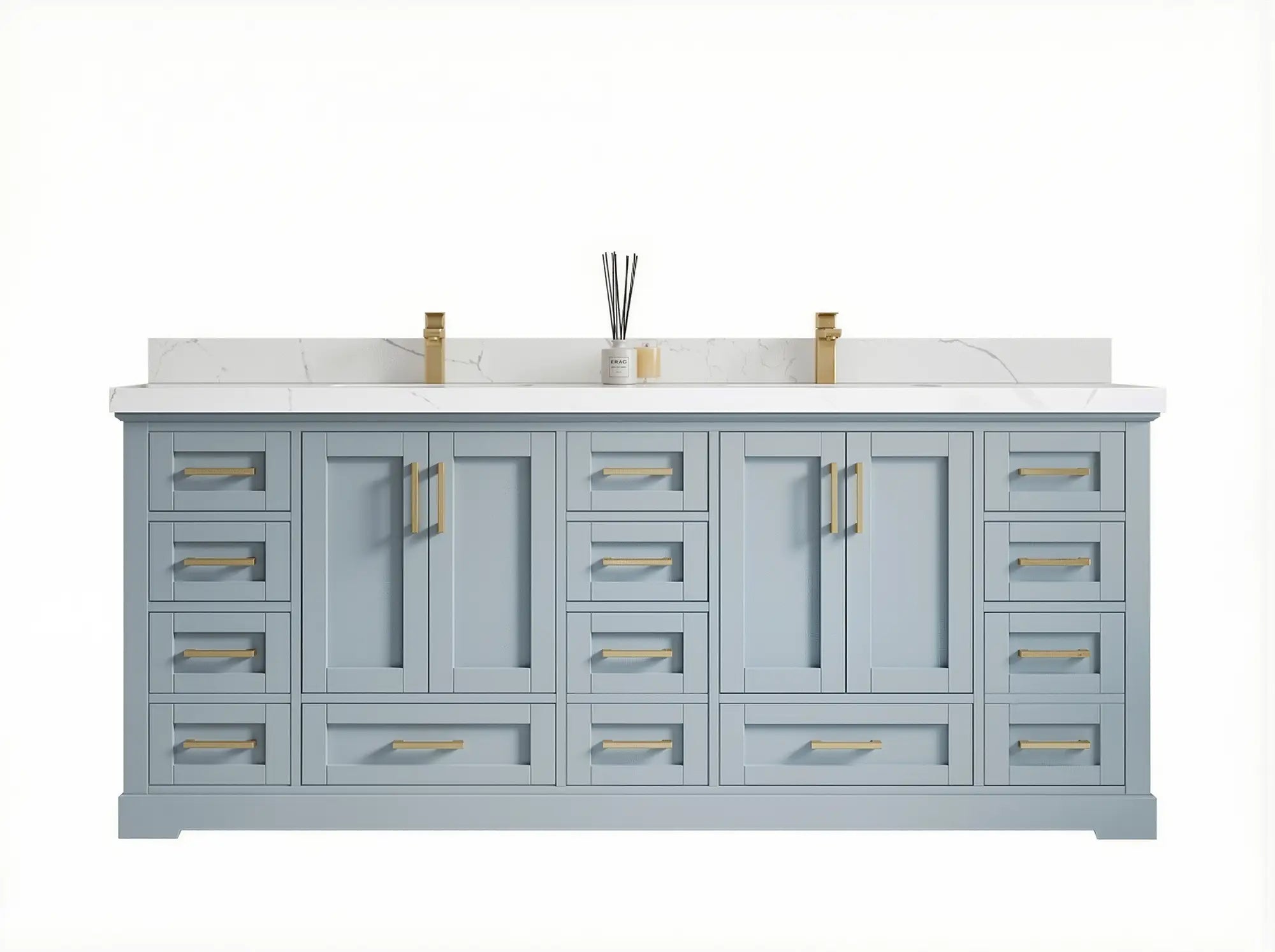 Boston 84 in. W x 22 in. D Double Sink Bathroom Vanity