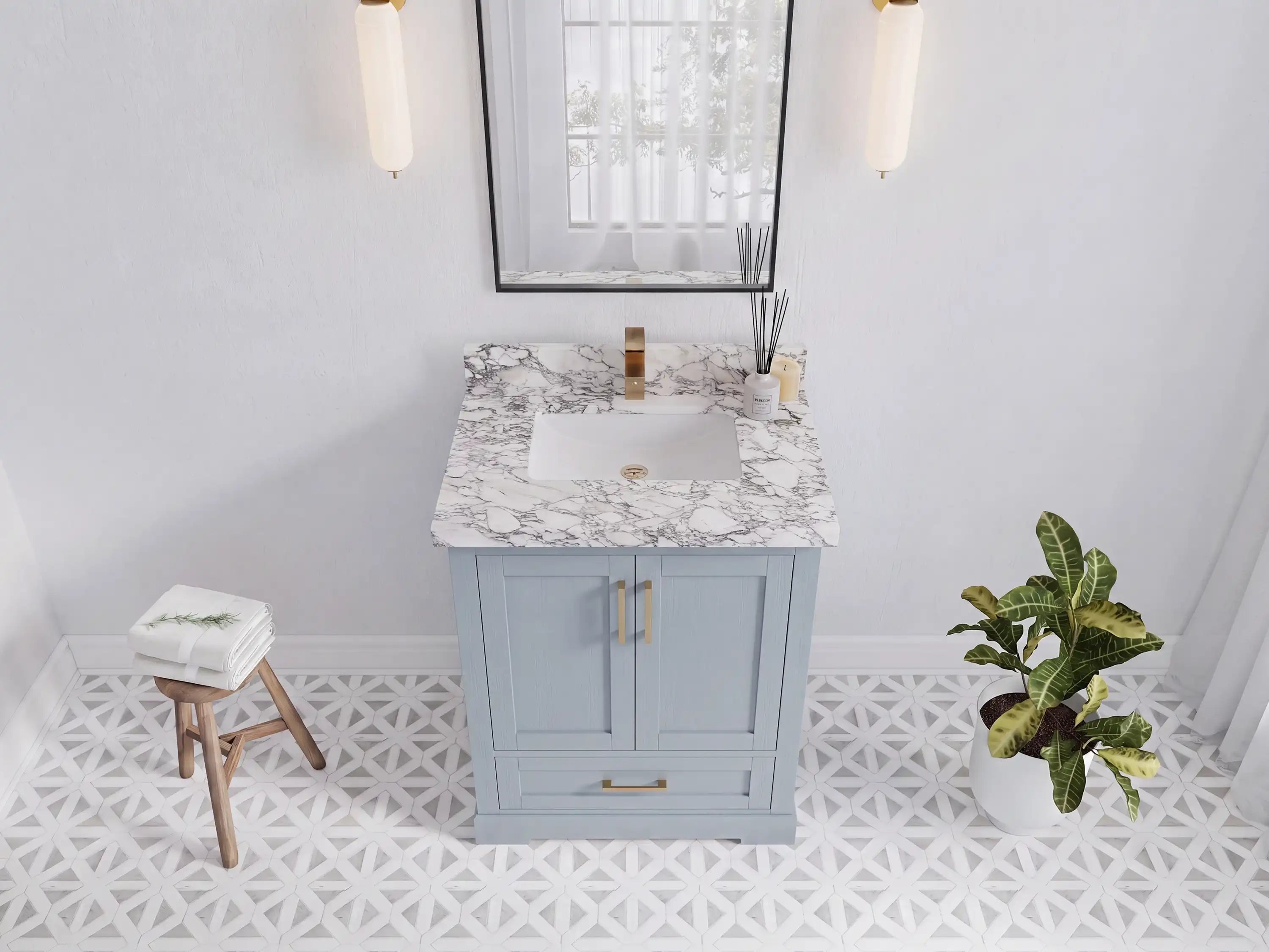 Boston 30 in. W x 22 in. D Single Sink Bathroom Vanity