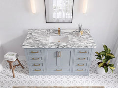 Boston 60 in. W x 22 in. D Single Sink Bathroom Vanity - photo 30