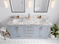 Boston 72 in. W x 22 in. D Double Sink Bathroom Vanity - photo 31