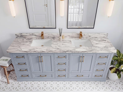 Boston 84 in. W x 22 in. D Double Sink Bathroom Vanity