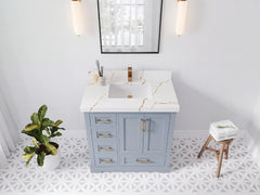 Boston 36 in. W x 22 in. D Center Sink Bathroom Vanity - photo 6