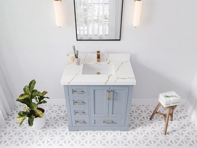 Boston 36 in. W x 22 in. D Center Sink Bathroom Vanity