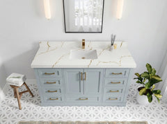 Boston 60 in. W x 22 in. D Single Sink Bathroom Vanity - photo 7