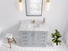 Boston 42 in. W x 22 in. D Single Sink Bathroom Vanity - photo 7