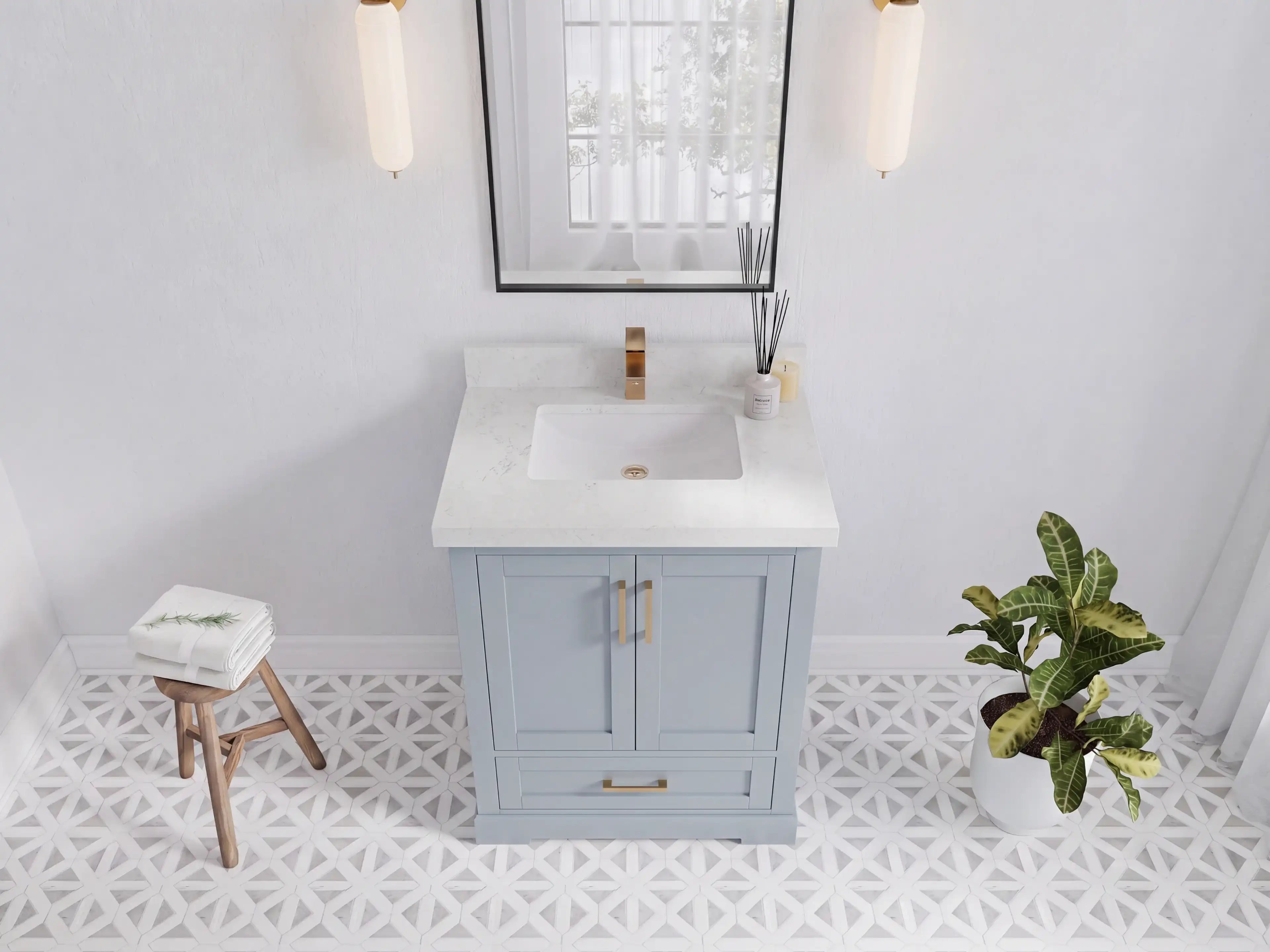 Boston 30 in. W x 22 in. D Single Sink Bathroom Vanity