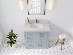 Boston 36 in. W x 22 in. D Center Sink Bathroom Vanity - photo 8