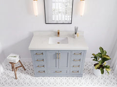 Boston 48 in. W x 22 in. D Single Sink Bathroom Vanity - photo 7
