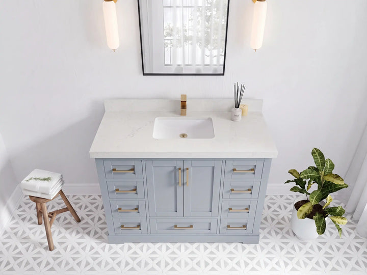 Boston 48 in. W x 22 in. D Single Sink Bathroom Vanity - photo 8