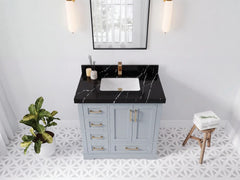 Boston 36 in. W x 22 in. D Center Sink Bathroom Vanity - photo 9