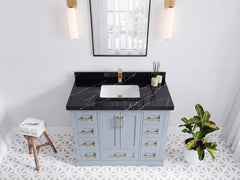 Boston 42 in. W x 22 in. D Single Sink Bathroom Vanity - photo 9