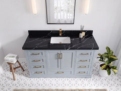 Boston 60 in. W x 22 in. D Single Sink Bathroom Vanity - photo 10