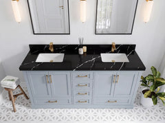 Boston 72 in. W x 22 in. D Double Sink Bathroom Vanity - photo 9