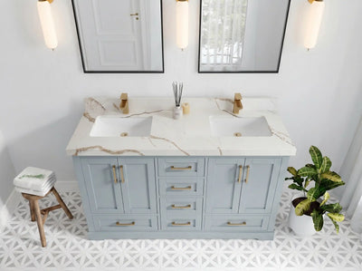 Boston 60 in. W x 22 in. D Double Sink Bathroom Vanity