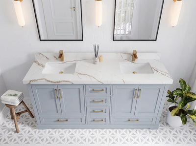 Boston 72 in. W x 22 in. D Double Sink Bathroom Vanity