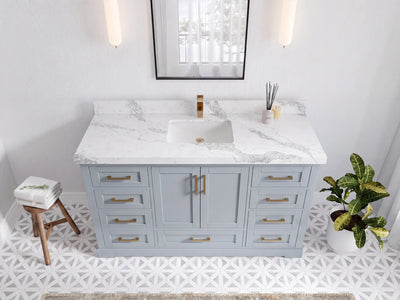 Boston 60 in. W x 22 in. D Single Sink Bathroom Vanity