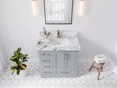 Boston 36 in. W x 22 in. D Center Sink Bathroom Vanity