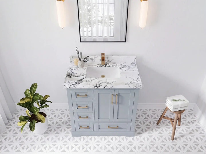 Boston 36 in. W x 22 in. D Center Sink Bathroom Vanity - photo 14