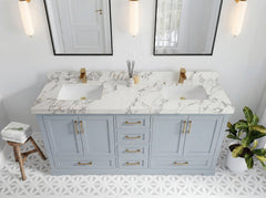 Boston 72 in. W x 22 in. D Double Sink Bathroom Vanity - photo 13