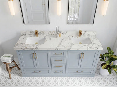 Boston 72 in. W x 22 in. D Double Sink Bathroom Vanity