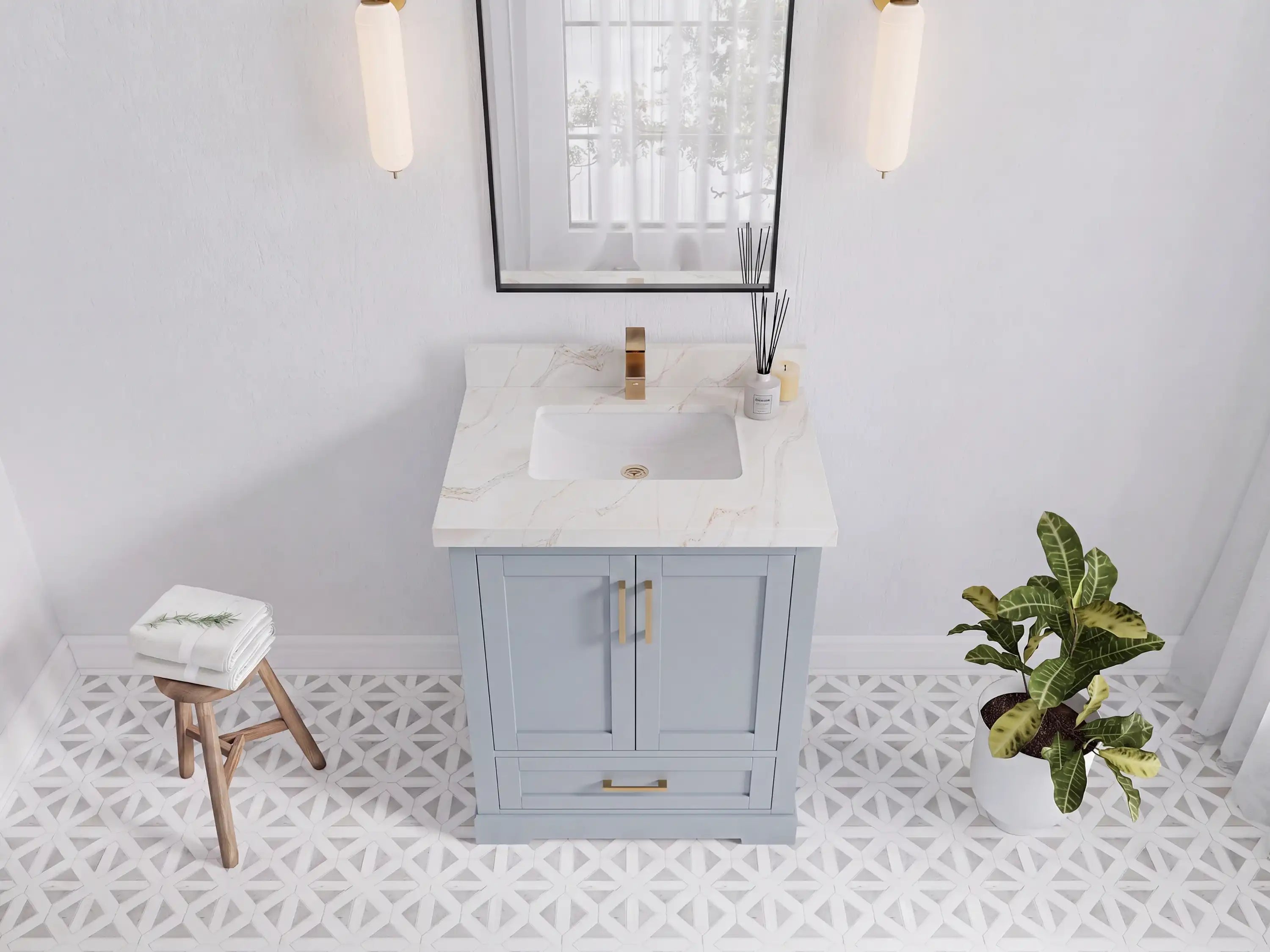 Boston 30 in. W x 22 in. D Single Sink Bathroom Vanity