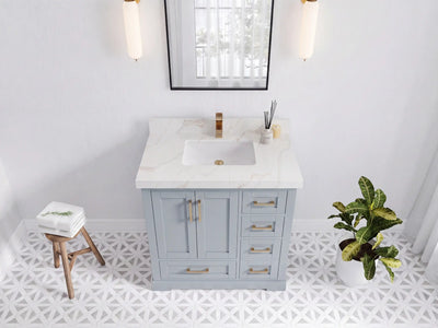 Boston 36 in. W x 22 in. D Center Sink Bathroom Vanity