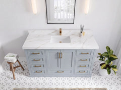 Boston 60 in. W x 22 in. D Single Sink Bathroom Vanity - photo 15
