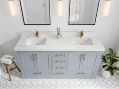 Boston 72 in. W x 22 in. D Double Sink Bathroom Vanity - photo 14