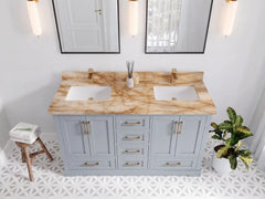 Boston 60 in. W x 22 in. D Double Sink Bathroom Vanity - photo 38