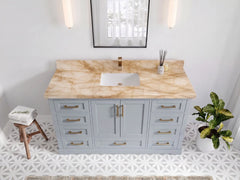 Boston 60 in. W x 22 in. D Single Sink Bathroom Vanity - photo 36