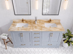 Boston 72 in. W x 22 in. D Double Sink Bathroom Vanity - photo 35