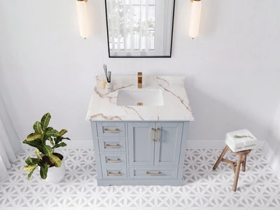 Boston 36 in. W x 22 in. D Center Sink Bathroom Vanity
