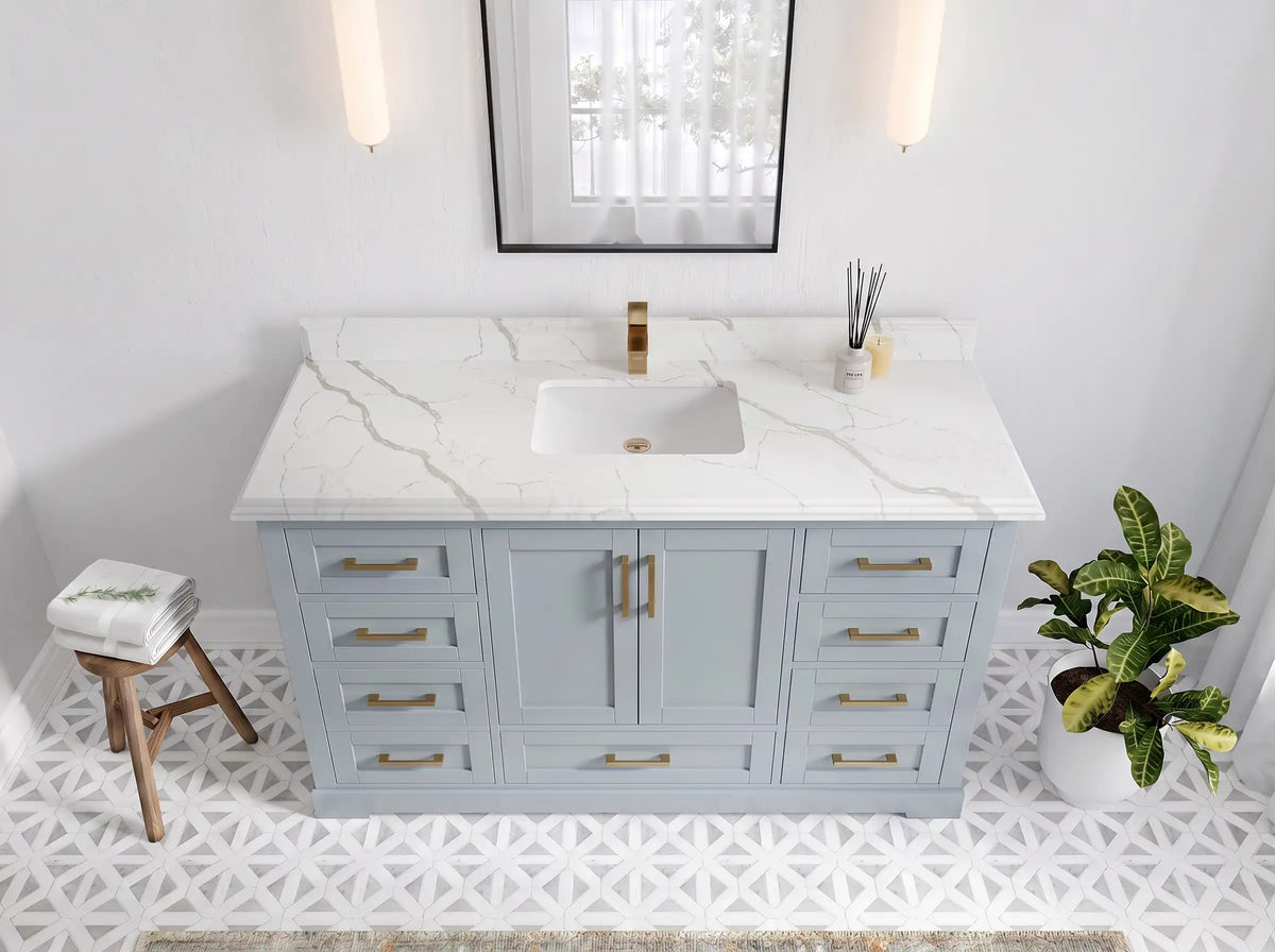 Boston 60 in. W x 22 in. D Single Sink Bathroom Vanity