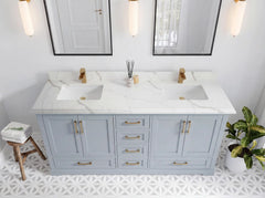 Boston 72 in. W x 22 in. D Double Sink Bathroom Vanity - photo 34