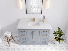 Boston 48 in. W x 22 in. D Single Sink Bathroom Vanity - photo 25
