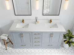 Boston 72 in. W x 22 in. D Double Sink Bathroom Vanity - photo 25