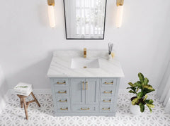 Boston 42 in. W x 22 in. D Single Sink Bathroom Vanity - photo 26