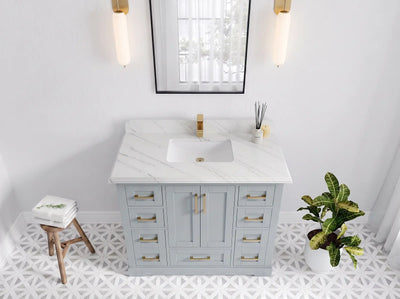Boston 42 in. W x 22 in. D Single Sink Bathroom Vanity
