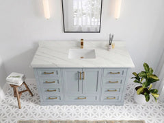 Boston 60 in. W x 22 in. D Single Sink Bathroom Vanity - photo 28