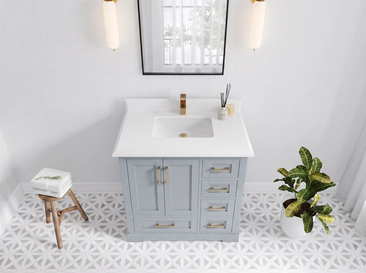 Boston 36 in. W x 22 in. D Center Sink Bathroom Vanity