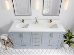 Boston 72 in. W x 22 in. D Double Sink Bathroom Vanity - photo 27