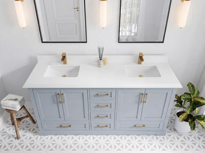 Boston 72 in. W x 22 in. D Double Sink Bathroom Vanity