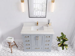 Boston 42 in. W x 22 in. D Single Sink Bathroom Vanity - photo 30