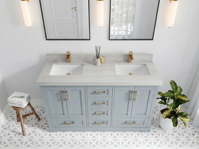 Boston 60 in. W x 22 in. D Double Sink Bathroom Vanity