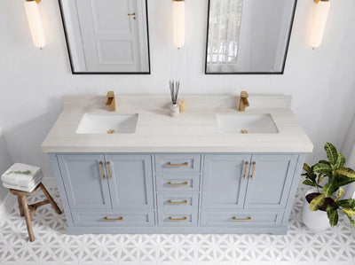 Boston 72 in. W x 22 in. D Double Sink Bathroom Vanity
