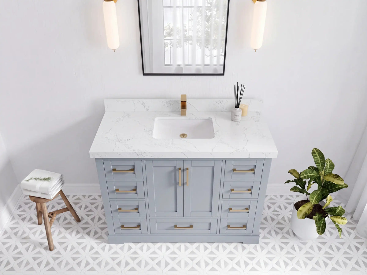 Boston 48 in. W x 22 in. D Single Sink Bathroom Vanity