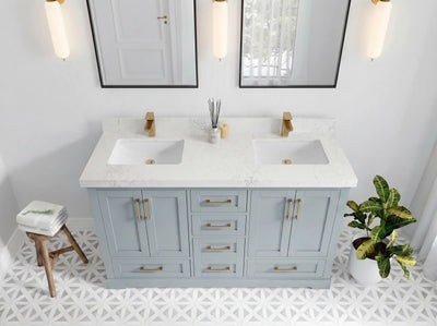 Boston 60 in. W x 22 in. D Double Sink Bathroom Vanity